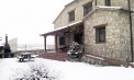 La nieve nos regala hermosos paisajes en la casa rural.